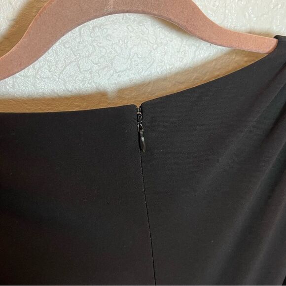 Eliza J Flutter Sleeve V-Neck Belted Wide Leg Jumpsuit in Black size 4 - Picture 11 of 15